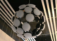 La suspensión moderna de aluminio del acrílico LED enciende las lámparas incompletas de la esfera para la sala de estar