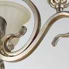 lámpara europea del metal 300W y del vidrio con la luz de las sombras de lámpara 3