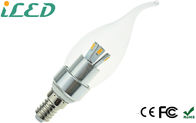 Pequeño tapón de tuerca de la llama de la extremidad LED de las bombillas de 3W E14 LED de los bulbos blancos calientes de la vela