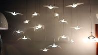 Las lámparas modernas blancas como la leche de la resina, forma del pájaro llevaron luces de la suspensión