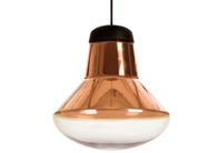 Luces pendientes de la ejecución de cristal del color de cobre para la iluminación casera