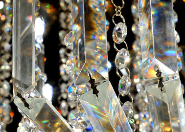Luces de techo cristalinas lujosas que caben, lámpara montada techo único contemporáneo