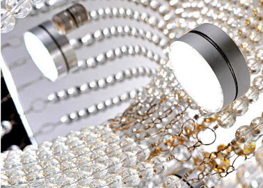 Lámparas cristalinas de lujo modernas blancas de las luces de techo/de los accesorios de iluminación de techo de cristal