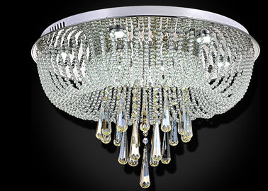 Lámparas cristalinas de lujo modernas blancas de las luces de techo/de los accesorios de iluminación de techo de cristal