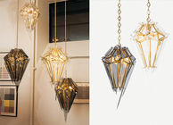Mano - corte las lámparas translúcidas de la suspensión de la luz de Dinning del estilo gótico de cristal biselado del sitio
