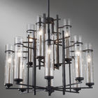 Iluminación de cristal chispeante de los artes del hotel de las lámparas de la vela de las luces antiguas excelentes de Edison