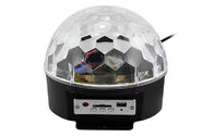Bola mágica cristalina del RGB con las luces del disco del SD y del USB LED para el baile de X'mas