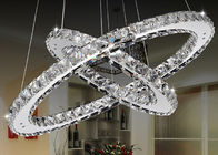 K9 lámpara moderna cristalina de lujo del cromo 18W LED que enciende 7500K - 8000K para la barra/el hotel