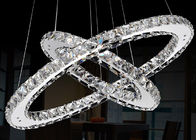 K9 lámpara moderna cristalina de lujo del cromo 18W LED que enciende 7500K - 8000K para la barra/el hotel