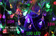 100 la secuencia al aire libre del vatio LED de los bulbos 18 enciende el blanco caliente, luces de la secuencia del globo del LED