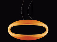 Luces pendientes de la ejecución anaranjada del espacio del anillo para la decoración del hotel