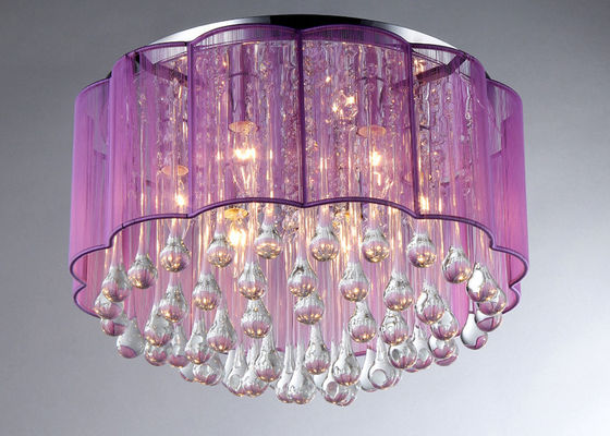 6 accesorios de luces cristalinos modernos de techo de las luces E12 para el dormitorio