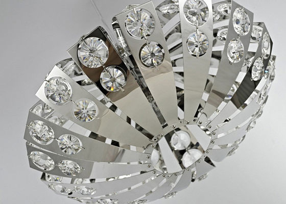Iluminación moderna enrrollada de la lámpara/luz pendiente cristalina contemporánea K9 para la decoración interior