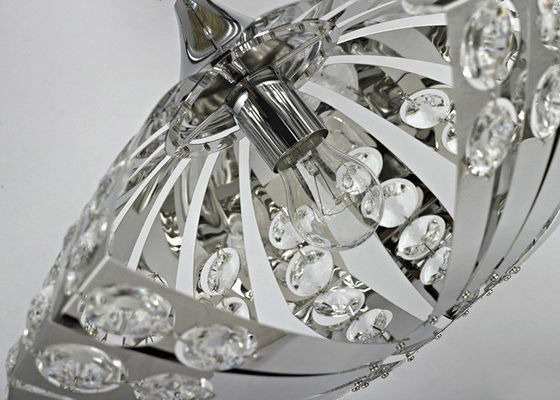 Iluminación moderna enrrollada de la lámpara/luz pendiente cristalina contemporánea K9 para la decoración interior