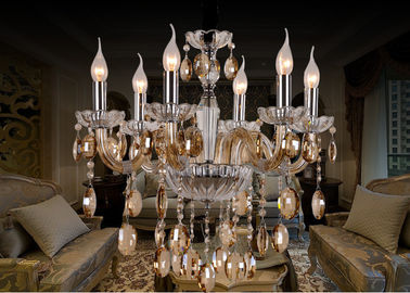 Iluminación moderna cristalina de la lámpara del hotel del OEM/luz pendiente de cristal casera de las lámparas 6