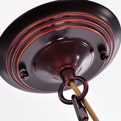 Lámpara americana del hierro labrado del metal de Burdeos del estilo, lámparas de la casa E27 LED