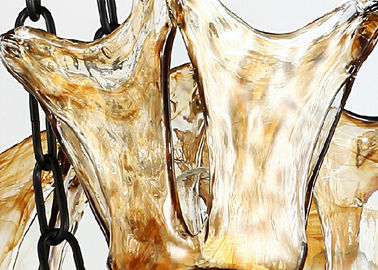 la lámpara de cristal ambarina retra grande del hierro labrado de la altura de los 64cm se enciende/lámpara para el cuarto de baño