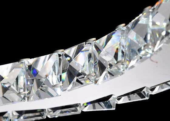Lámpara cristalina de lujo moderna en forma de corazón dual con la cadena ajustable de los 75cm