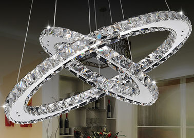 Lámpara cristalina moderna enrrollada de la lámpara de K9 LED/iluminación pendiente lujosa con acero inoxidable