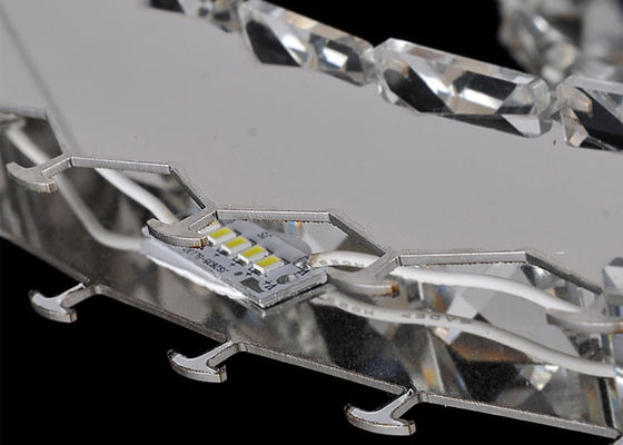 Lámpara cristalina de lujo contemporánea del LED