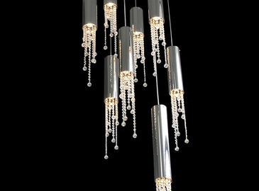Luz cristalina de lujo de la lámpara, accesorios de iluminación del LED para los chalets