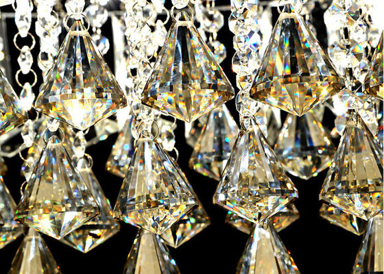 Luces de techo cristalinas lujosas que caben, lámpara montada techo único contemporáneo