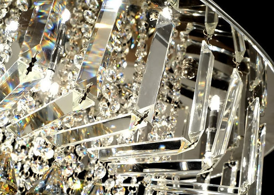 Luces de techo cristalinas lujosas que caben, lámpara montada techo único contemporáneo