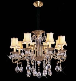 Iluminación cristalina contemporánea de cobre amarillo durable de la lámpara con el poder más elevado LED