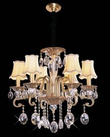 Iluminación cristalina contemporánea de cobre amarillo durable de la lámpara con el poder más elevado LED