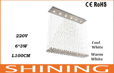 220V/110v refrescan el acabamiento de oro cristalino blanco de las luces de techo de 18W LED