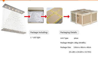 220V/110v refrescan el acabamiento de oro cristalino blanco de las luces de techo de 18W LED