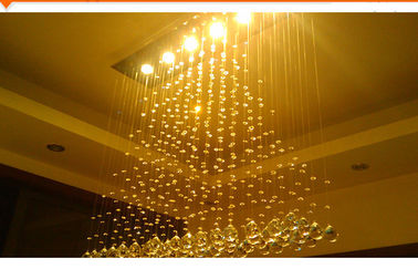 220V/110v refrescan el acabamiento de oro cristalino blanco de las luces de techo de 18W LED