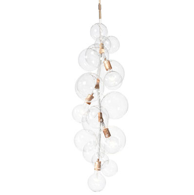 La luz de bulbos de cristal ata las lámparas del hotel decorativas con su manera para el comedor