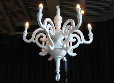 lámpara blanca del resina de las lámparas del hotel 40W/madera para el restaurante/el hotel decorativos