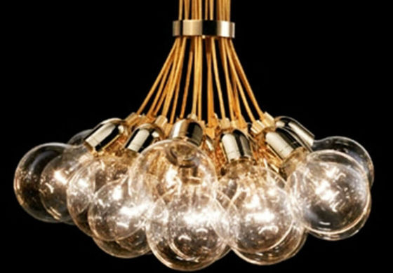 Luces de aluminio de las cabezas E27 de la lámpara 19 de la bola de cristal para la decoración del sitio