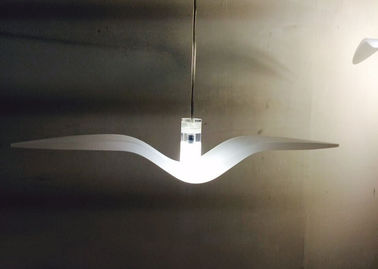Suspensión preciosa de Nightbirds que enciende forma blanca pura de los pájaros de la iluminación del acrílico LED