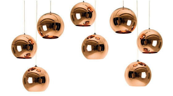 Luz pendiente de la suspensión del cobre moderno contemporáneo de la luz de Tom Dixon