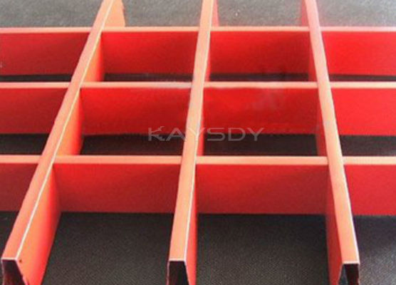 Coloree la rejilla de aluminio del techo de la suspensión incombustible o la rejilla de encargo del techo del acero inoxidable