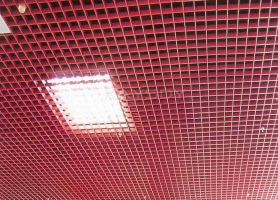 Coloree la rejilla de aluminio del techo de la suspensión incombustible o la rejilla de encargo del techo del acero inoxidable