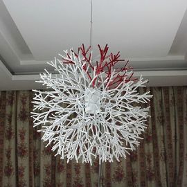Lámpara coralina de la suspensión de la sombra de la luz moderna de acrílico agradable de la suspensión para el comedor
