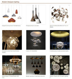 iluminación pendiente de cristal con nuevo diseño