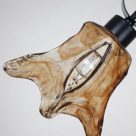 Solos accesorios de iluminación negros mates principales del hierro labrado que cuelgan luces pendientes