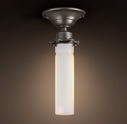 Luz de techo blanca como la leche de Warehouse, lámpara del techo de la vela para la sala de estar