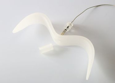 Iluminación pendiente simple de la pequeña del pájaro resina blanca como la leche de la lámpara