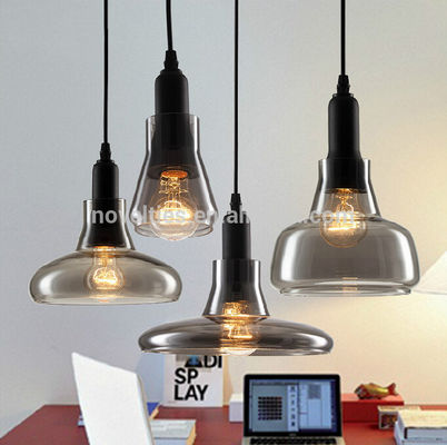 Luces llevadas decorativas interiores para las luces pendientes grises del humo de la lámpara para la barra