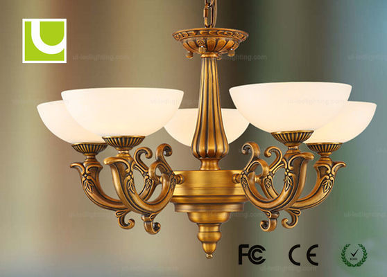 5 la lámpara decorativa de cobre retra del PCS E27 LED se enciende para el hotel/el chalet