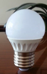 CRI 80 para el empalme de la hoja de trébol, bulbos de 3W de las bombillas del hogar LED del globo del LED