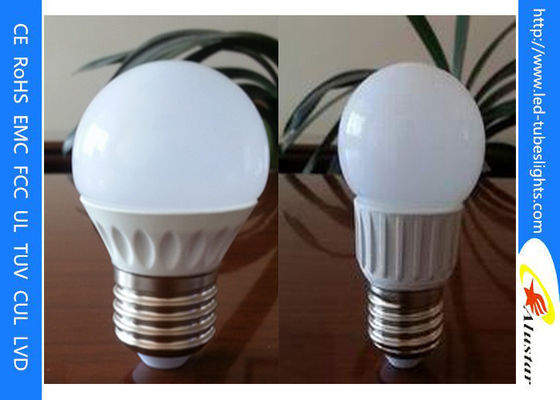 CRI 80 para el empalme de la hoja de trébol, bulbos de 3W de las bombillas del hogar LED del globo del LED