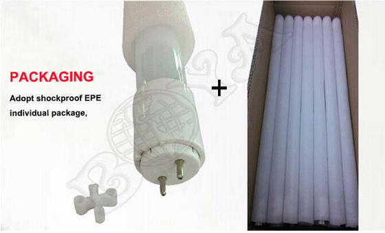 Luz del tubo del pie T8 LED del tubo de cristal 4 de la eficacia alta 18W G13 LED con ángulo de visión 300