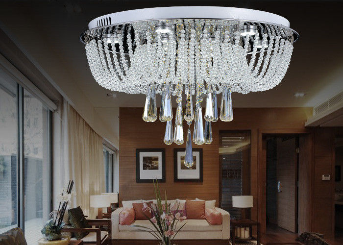 Luces de techo cristalinas redondas modernas 30w LED para el comedor/la decoración de vida de Romm